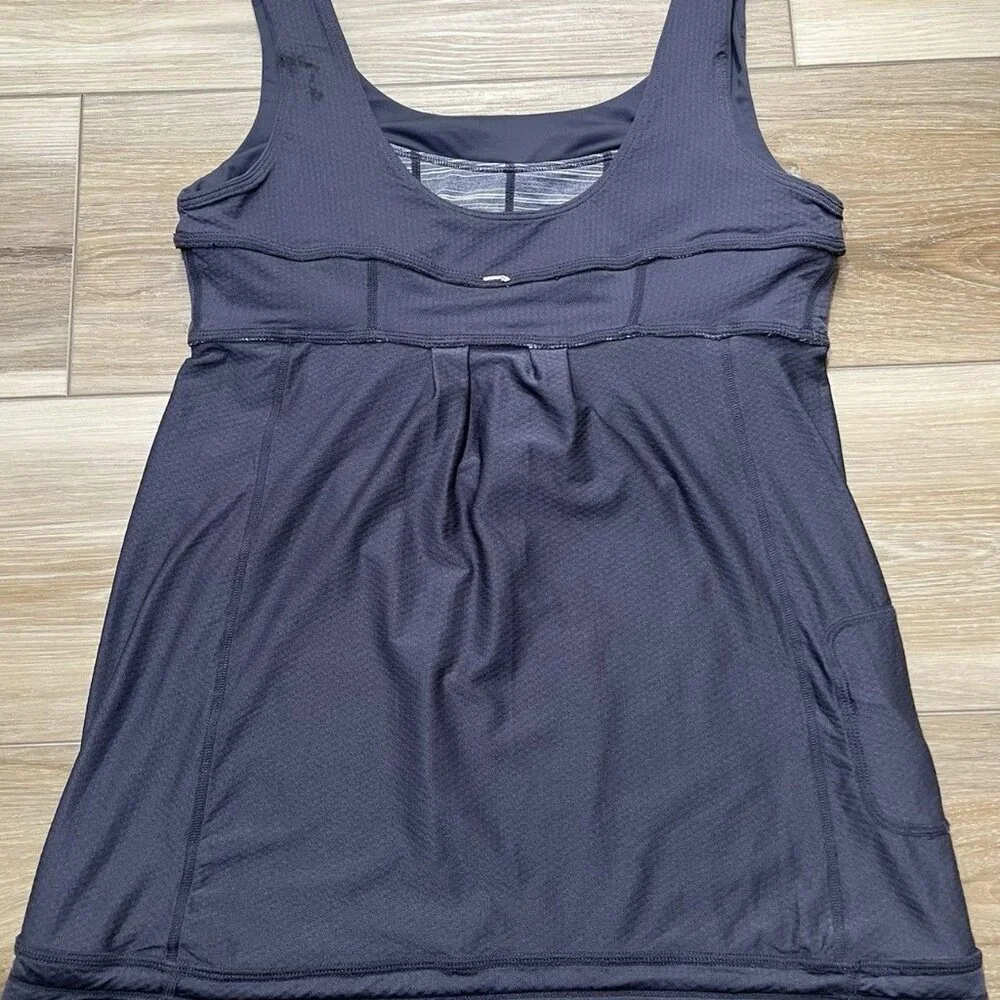 Lululemon Gray Heather Scoop Neck Tank Top - Women Size 4 - Picture 8 of 11